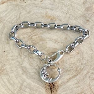 SALE Silver Moon Bracelet